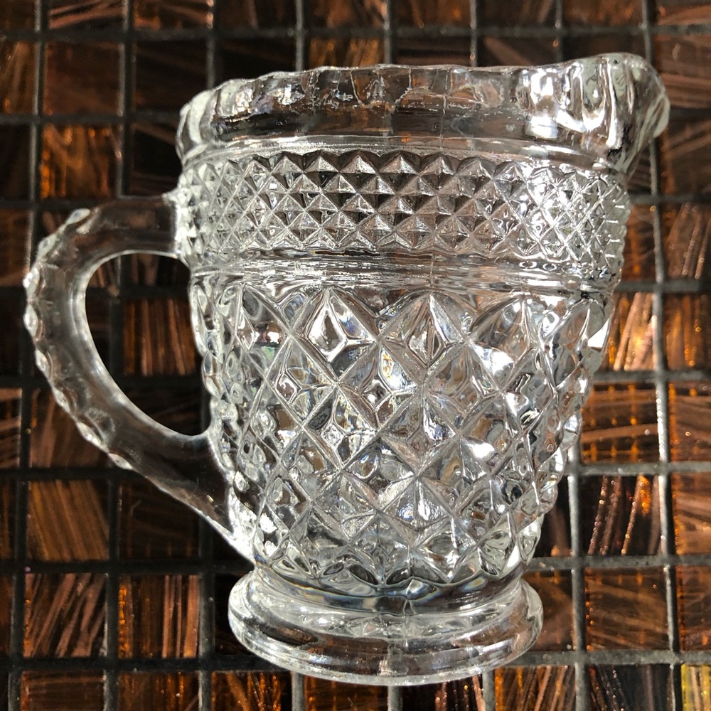 CUT GLASS Crystal Pitcher